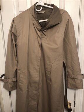 Forecaster International Long Trench Coat Tan Size 11/12 Women's